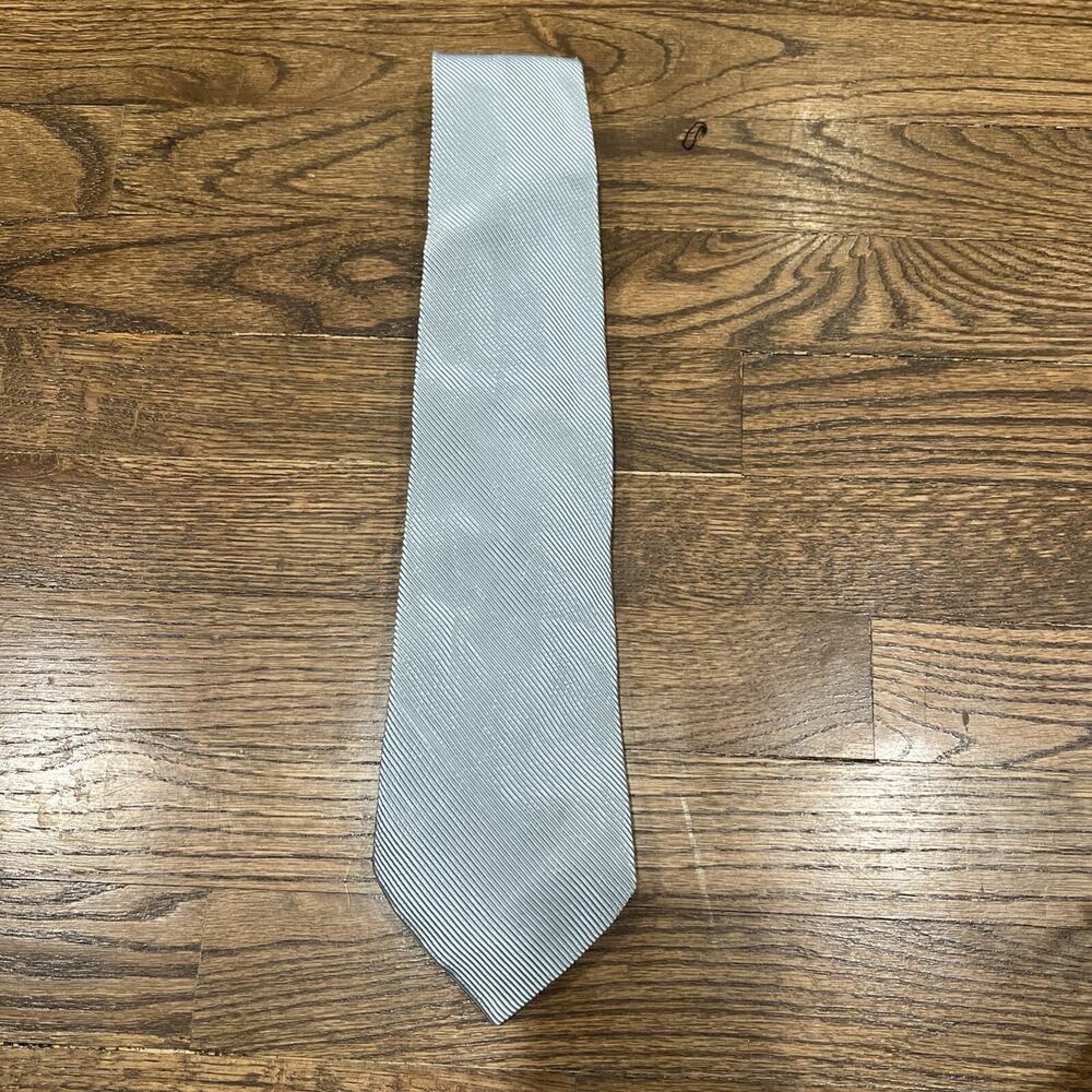 Furla Silk/Cotton Silver /pale Blue Men’s‎ Tie